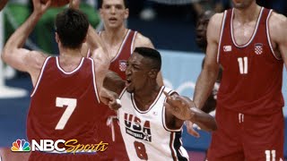 Michael Jordan and Scottie Pippen CLAMP Toni Kukoc at 1992 Olympics  NBC Sports [upl. by Alis146]