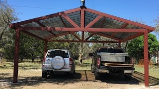 Building a Metal Carport  Part 2 [upl. by Bullock]