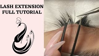 Eyelash Extensions 101  Full Tutorial on Application [upl. by Colligan]