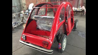 Restoration of a 1983 Citroen 2cv6 AZKA model a lovely gift for his mothers 50th birthday [upl. by Notsuh]