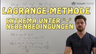 LagrangeMethode Einfach Erklärt  Beispiel [upl. by Krm67]