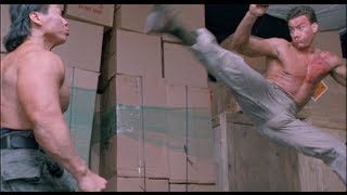 Double Impact Fight Scene  Van Damme vs Bolo HD [upl. by Anailuj]