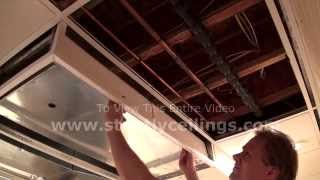 How To Install A Suspended Ceiling Building Advanced Ceiling Drops [upl. by Ilyak]