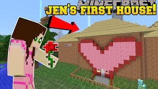 Minecraft JENS FIRST HOUSE EVER [upl. by Lanae]