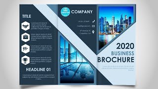 How to make a Brochure in PowerPoint  Print Ready design [upl. by Mitzi]