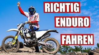 RICHTIG ENDURO FAHREN LERNEN [upl. by Moina]