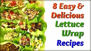 8 Delicious Lettuce Wrap Recipes Under 100Cals [upl. by Aronek]