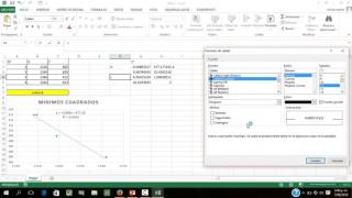 MINIMOS CUADRADOS EXCEL [upl. by Robenia938]