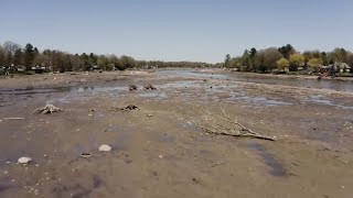 Lake vanishes after Michigan dam fails during record flooding [upl. by Danette]