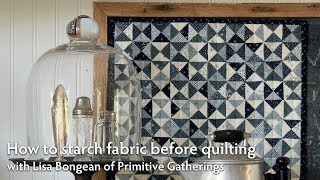 How to starch fabric before quilting with Lisa Bongean  Martingale [upl. by Sinoda]