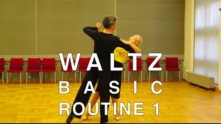 How to Dance Waltz  Basic Routine 1 [upl. by Northey636]