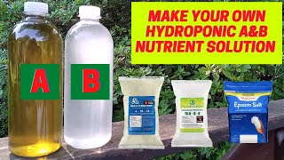 Make Your Own Hydroponic Nutrient Solution At Home  Hydroponic Nutrient Solution  DIY Hydroponics [upl. by Nilats10]