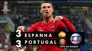 Portugal 3 x 3 Espanha 4K Melhores Momentos  Copa do Mundo 2018 Jogos Históricos 2 [upl. by Nawaj148]