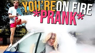 MY SISTERS ON FIRE PRANK [upl. by Edmondo]