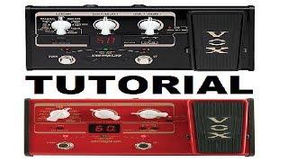 Vox Stomplab Tutorial Guitar and Bass versions [upl. by Adnav823]