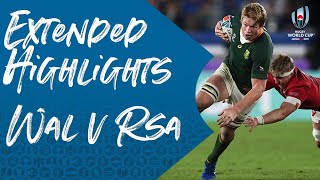 Extended Highlights Wales 1619 South Africa  Rugby World Cup 2019 [upl. by Susanne]