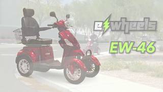 EWheels EW46 4 Wheel Scooter Review [upl. by Ewolram]