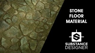 Substance Designer  Stone Floor Material [upl. by Ayhtnic]