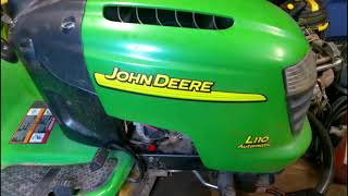 How to change an Ignition Switch  Key Switch on a John Deere L100 [upl. by Endres]