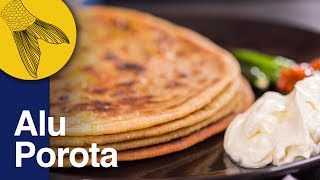 Aloo Paratha Recipe  Dhaba Style Punjabi Aloo Paratha  Potato Stuffed Indian Flatbread [upl. by Sardella]