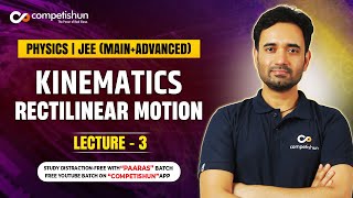 3  Rectilinear motion  Kinematics  Physics  IIT advanced  JEE main  acceleration  CBSE [upl. by Nazarius]