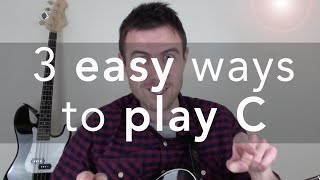 C Guitar Chords For Beginners 3 Easy Chords [upl. by Durwyn]