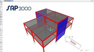 SAP2000  31 Automated Wind Loads Watch amp Learn [upl. by Onihc]