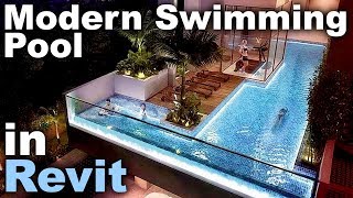 Modern Swimming Pool in Revit Tutorial [upl. by Ahseekan642]