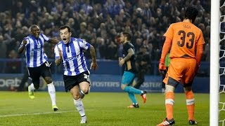 GOAL HIGHLIGHTS Sheffield Wednesday 3 Arsenal 0  Capital One Cup [upl. by Laubin]