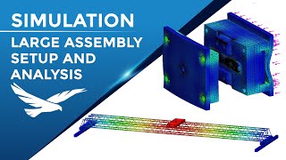 SOLIDWORKS Simulation Large Assembly Analysis [upl. by Iek]