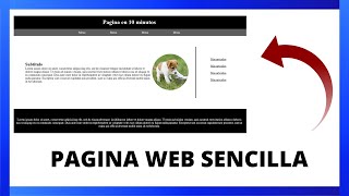 CREAR PAGINA WEB SENCILLA EN 10 MINUTOS con HTML y CSS  Tutorial [upl. by Hebrew]