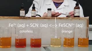 Le Chateliers Principle  Iron III Thiocyanate [upl. by Eryt]