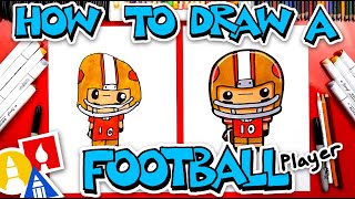 How To Draw A Football Player [upl. by Nosyd275]