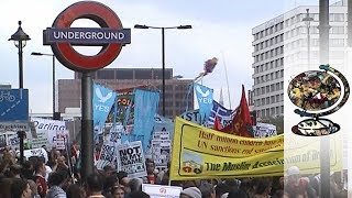 Footage  London AntiWar Protest 2002 [upl. by Tabshey642]