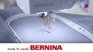 Erste Schritte beim Sticken  Stickmaschine  Nähmaschine  BERNINA [upl. by Eednam]