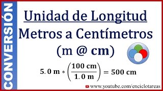 Convertir Metros a Centimetros m a cm [upl. by Urbano]