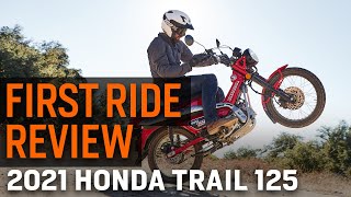 2021 Honda Trail 125 First Ride Review [upl. by Gal97]