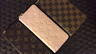 Louis Vuitton Zippy and Clemence Wallets Review and comparison Both Empriente and Canvas [upl. by Eseuqram]