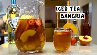 Iced Tea Sangria  Tipsy Bartender [upl. by Alakcim]