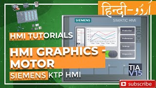 How to use motor graphics in HMI  Siemens KTP 700 HMI Lesson 9 [upl. by Naanac]