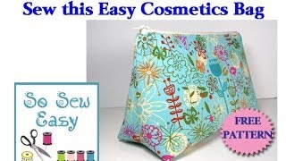 Sew an easy cosmetics bag [upl. by Samled]