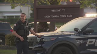 Large police presence at Cheektowaga Town Park [upl. by Coleville173]