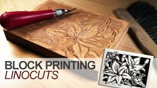 Block Printing  Linocuts [upl. by Hurless960]