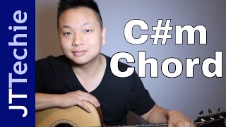 How to Play Cm Chord on Acoustic Guitar  C Sharp Minor Bar Chord [upl. by Easlehc]