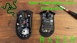 Razer Deathadder v2 Pro Wireless Teardown and Pretravel Fix [upl. by Htaeh]