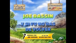 Joe Dassin  Y si tu no has de volver Karaoke [upl. by Marino638]