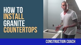 How to Install Granite Countertops  DIY [upl. by Meador467]