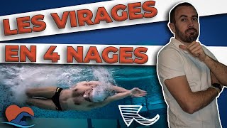 VIRAGE NATATION  virage Crawl culbute Brasse Dos et Papillon [upl. by Yhcir]