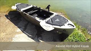 Ascend H10 Hybrid Kayak Review 2018 [upl. by Rufe779]