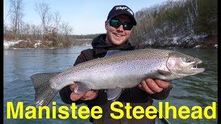 Manistee River Steelhead Fishing [upl. by Ocnarf480]